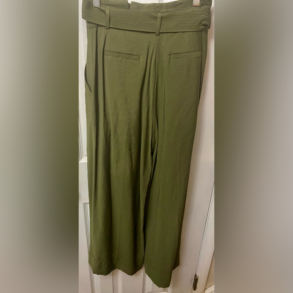 NTERMIX Matilda Paperbag Wide-Leg Pants in Army Green, 2, NWT - Picture 6 of 6